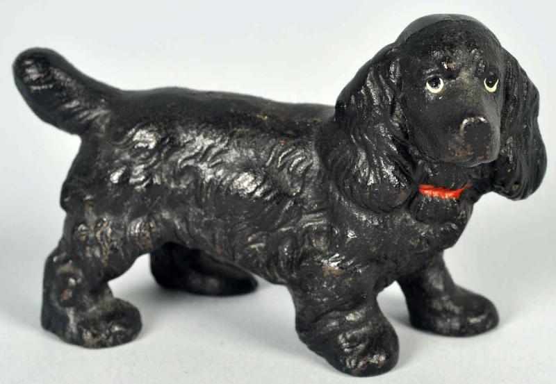 Appraisal: Cast Iron Cocker Spaniel Dog Paperweight Hubley no Condition Mint