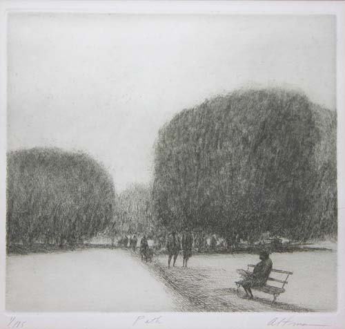 Appraisal: Path Altman Harold American - Etching x inches of Lower