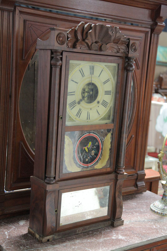 Appraisal: BIRGE FULLER MANTLE CLOCK Eight day time strike clock with