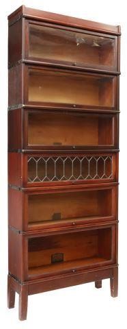 Appraisal: American mahogany six-stack barrister bookcase Globe-Wernicke Co early th c