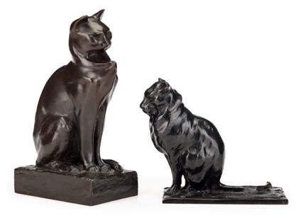 Appraisal: Guido Righetti Italian - Bronze modeled as a cat dark