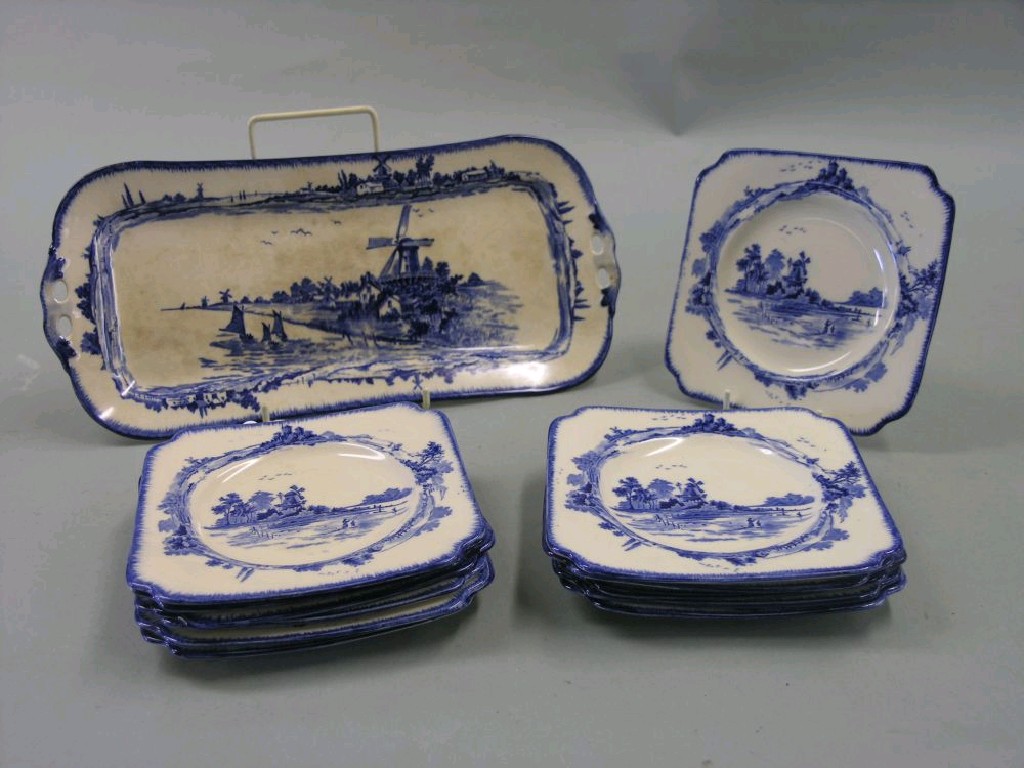 Appraisal: A Royal Doulton sandwich set twelve plates and serving plate