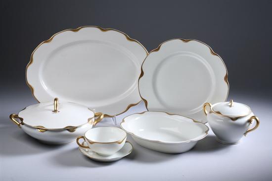 Appraisal: -PIECE LIMOGES PORCELAIN PARTIAL DINNER SERVICE Including dinner plates ten