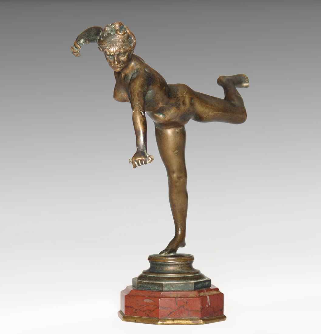 Appraisal: FALGUIERE Jean Alexander French - ''Fame'' Bronze '' h x