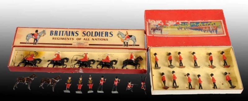 Appraisal: Lot of Toy Soldier Sets Description English Includes one Johillco