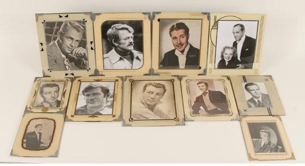 Appraisal: Art Deco frames pc including Hollywood leading men actors studio