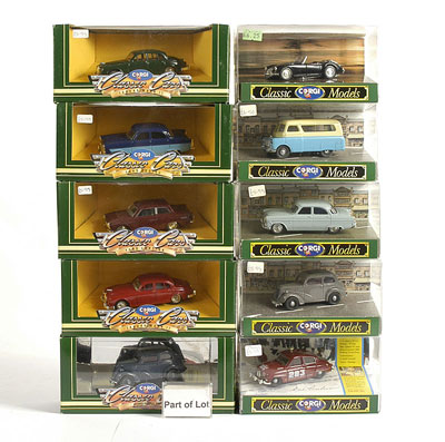 Appraisal: Corgi Classic Cars a group - including Saab Porsche Ferrari