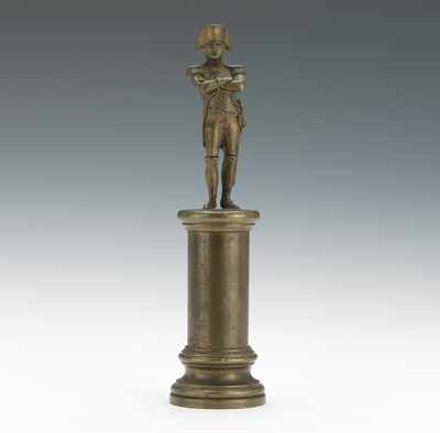 Appraisal: A Cast Bronze Figure of Napoleon Standing figure of Napoleon