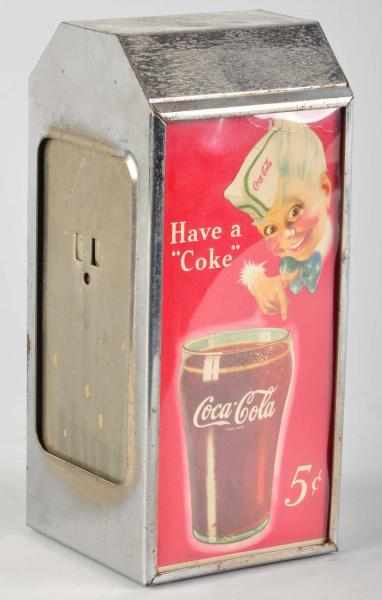 Appraisal: Coca-Cola Sprite Boy Napkin Dispenser Description Circa s Nice colorful