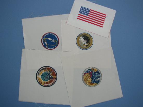 Appraisal: Apollo Space Suit Beta Cloth Emblems A set of emblems