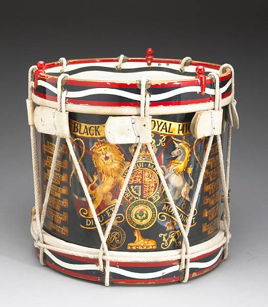 Appraisal: A Victorian regimental drum for the nd Royal Highland Regiment