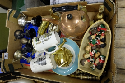 Appraisal: A collection of items to include copper Kettle Brass ware