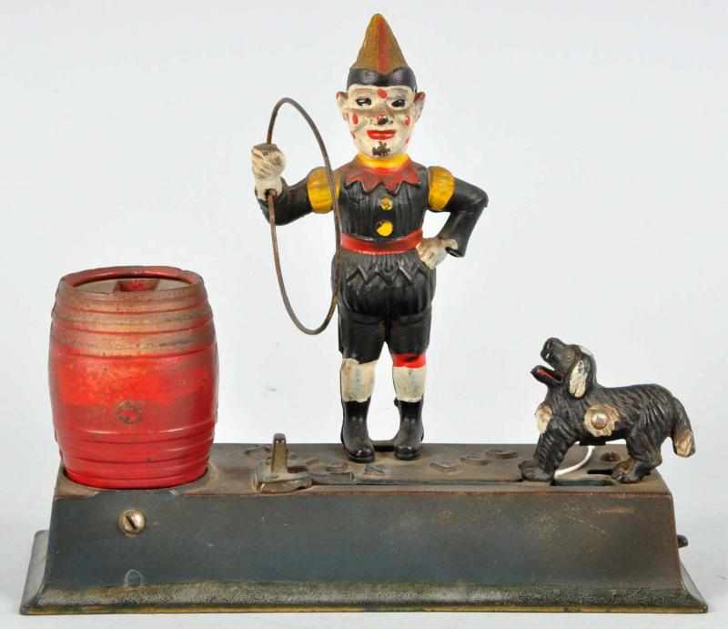 Appraisal: Cast Iron Trick Dog Mechanical Bank Description Manufactured by Hubley