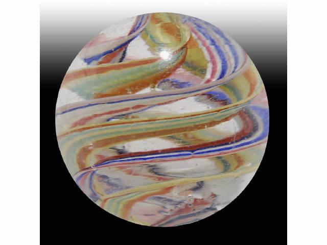 Appraisal: Tornado Twisting Marble Description Beautiful four tornado twisting ribbons Loaded