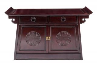 Appraisal: A Rosewood Altar Coffer Height x length x depth inches