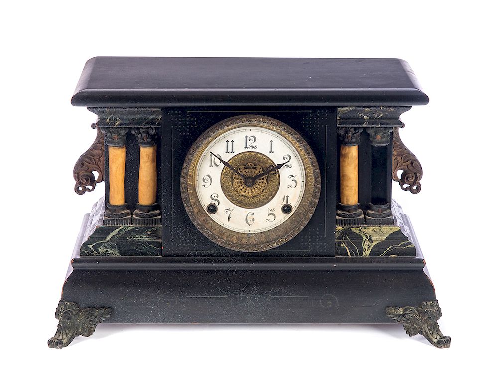 Appraisal: Ingraham Mantle Clock - Damaged Fair condition with normal wear