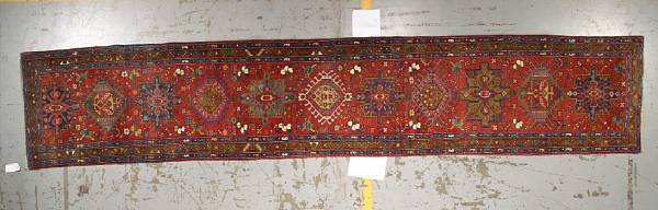 Appraisal: A Heriz runner Anatolia late th century size approximately ft