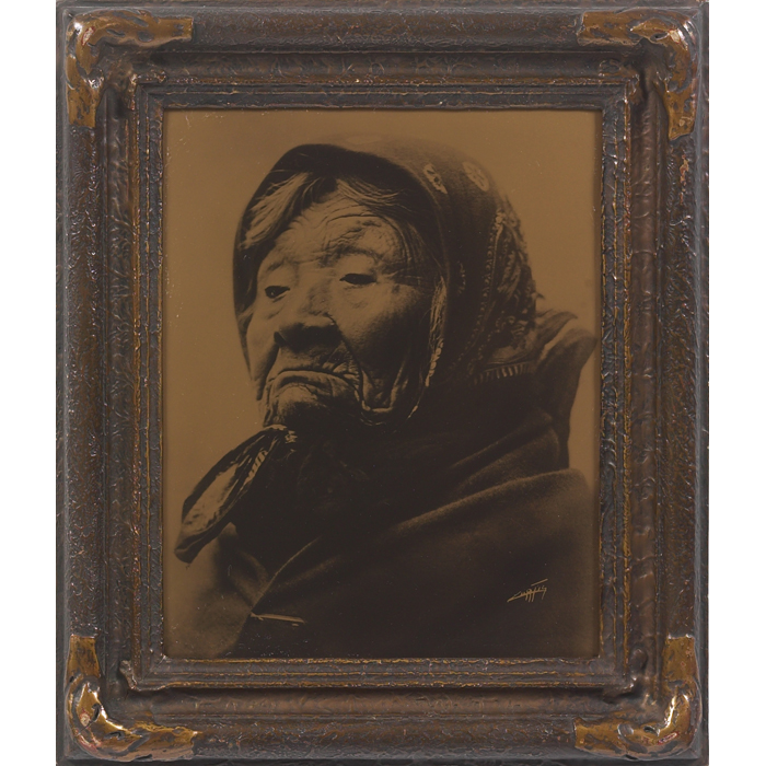 Appraisal: Edward Sheriff Curtis orotone Princess Angeline