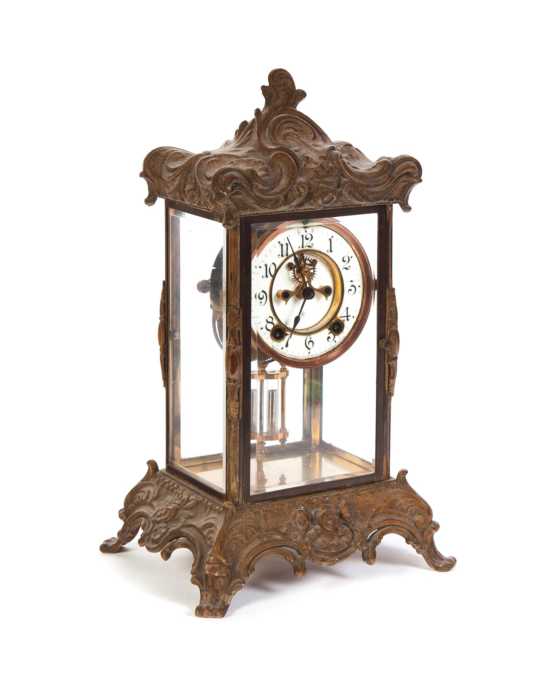 Appraisal: ANSONIA CLOCK COMPANY CRYSTAL REGULATOR CLOCK New York st quarter-