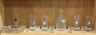 Appraisal: lot of Moser style stemware lot of Moser style stemware