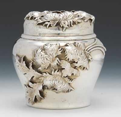 Appraisal: A Sterling Silver Ginger Jar by George W Schiebler Co