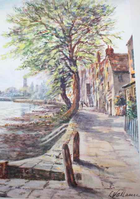 Appraisal: L VALLANCESix watercolour views to include 'Chiswick near Richmond Bala