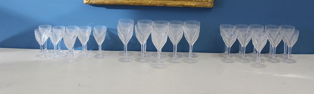 Appraisal: Lot of Assorted Baccarat Stemware Crystal Genova mixed lot of