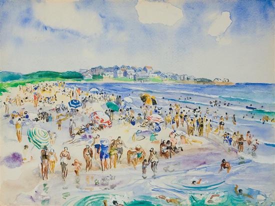 Appraisal: MARTHA WALTER American - Good Harbor Beach watercolor unsigned x