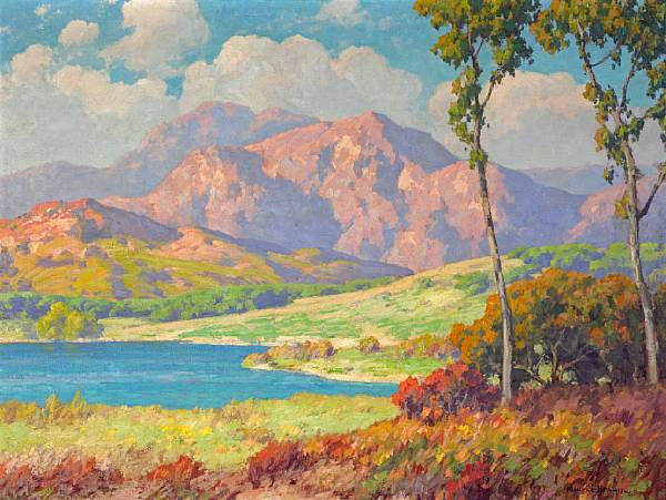 Appraisal: Maurice Braun American - Lake Hodges San Diego signed 'Maurice