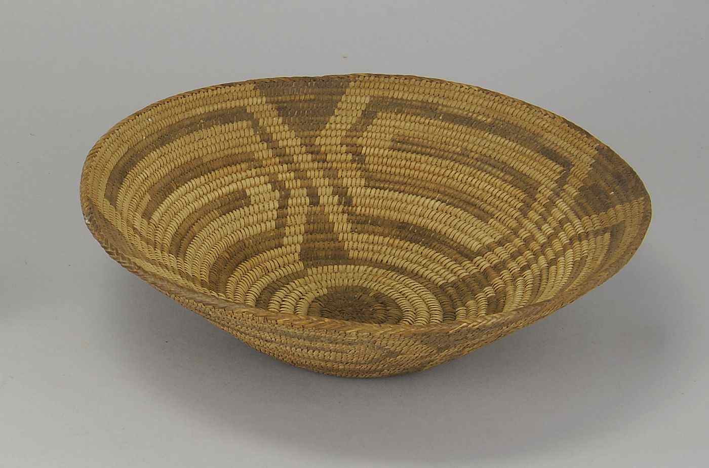 Appraisal: PIMA BASKETCirca In conical form with duckwing design Diameter ''