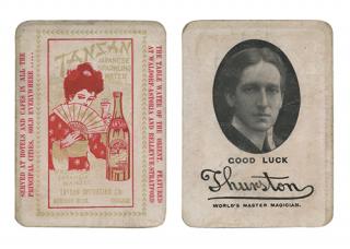 Appraisal: Thurston Howard Thurston Tan San Throw-Out Card Circa Monochrome bust