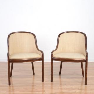 Appraisal: Pair Ward Bennett for Brickel bentwood side chairs Pair Ward