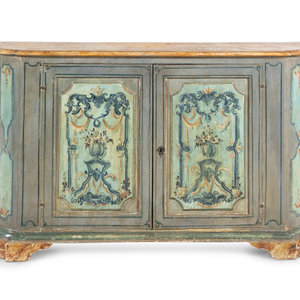 Appraisal: A Venetian Painted Cabinet Late th Early th Century Height