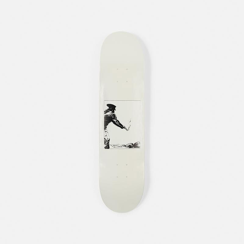 Appraisal: Raymond Pettibon skateboard deck Raymond Pettibon skateboard deck Supreme USA