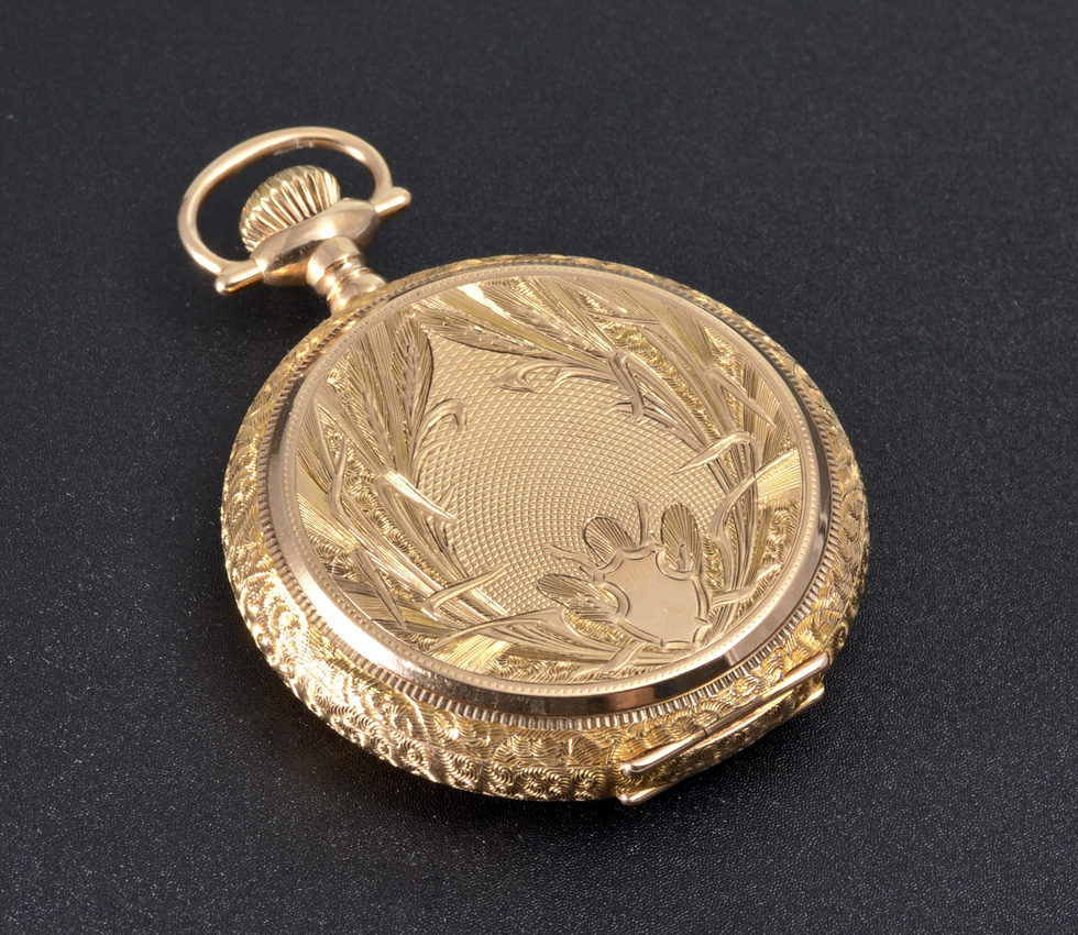 Appraisal: K YELLOW GOLD HAMILTON HUNTER CASE POCKET WATCH Circa size