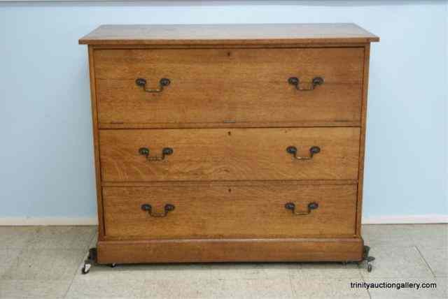 Appraisal: Antique American Oak Gentlemens Dresser UniqueThis is a to 's