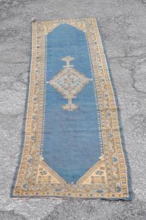 Appraisal: Turkish Oushak Runner th C Turkish Oushak Runner th century