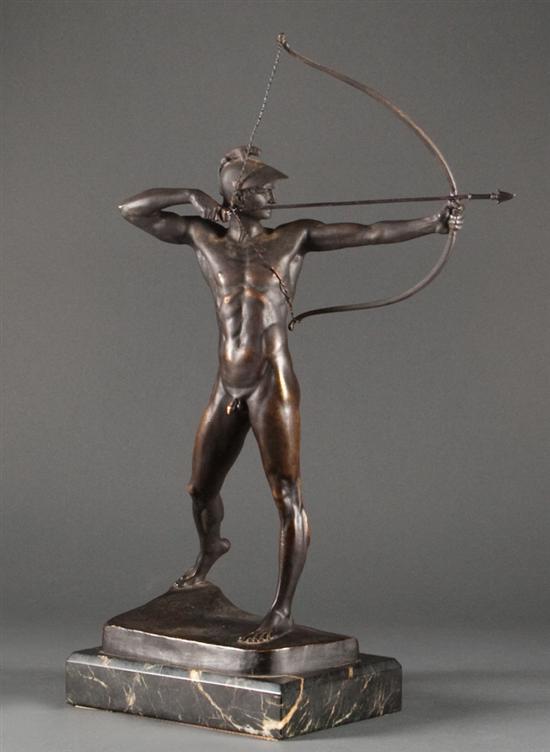 Appraisal: Ernst Moritz Geyger German - Bogensch tze The Archer bronze