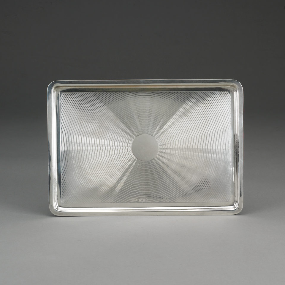 Appraisal: English Silver Tray William Adams Ltd Birmingham width x depth