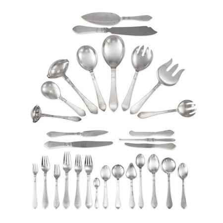 Appraisal: Georg Jensen Danish - Continental Pattern Flatware Service designed Estimate