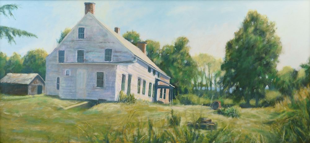 Appraisal: DAVID A DUNLOP American th st Century A PAINTING Farmhouse