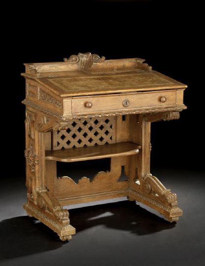 Appraisal: American Renaissance Revival Oak U S House of Representatives Desk