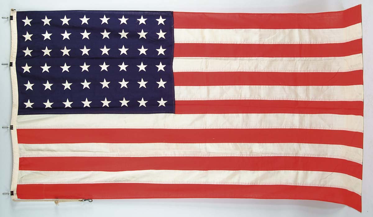 Appraisal: -STAR AMERICAN FLAG W MARE ISLAND HISTORY FROM x machine