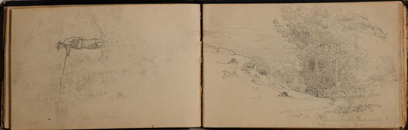 Appraisal: FRANK ANDERSON - SKETCHBOOK The set of bound pencil sketches