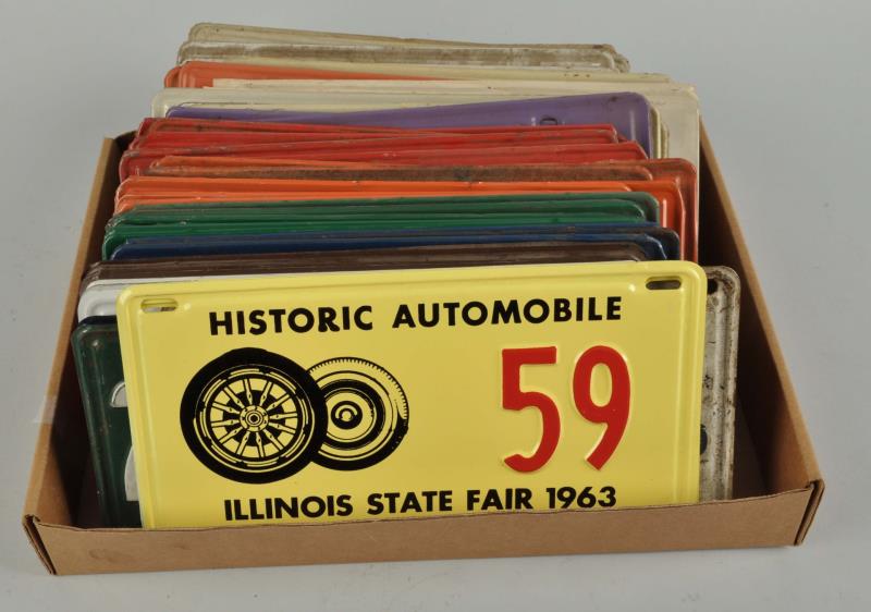 Appraisal: Lot Of License Plates From Illinois Some of these are