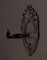 Appraisal: Art Deco Iron Work A period Art Deco wall mount