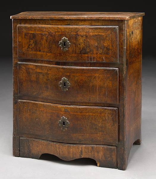 Appraisal: An Italian Rococo inlaid walnut commode possibly Neapolitan mid th