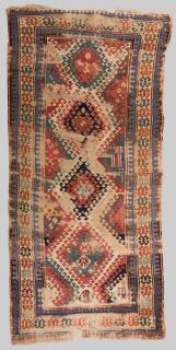 Appraisal: BORDJALOU KAZAK RUG BORDJALOU KAZAK RUG Caucasus early th century