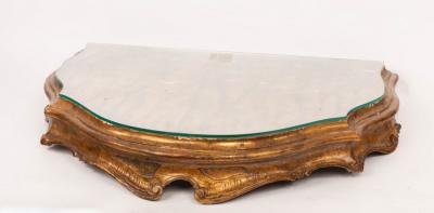 Appraisal: A Venetian table top with faux marble finish and fitted