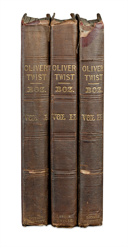 Appraisal: DICKENS CHARLES Oliver Twist or The Parish Boy's Progress volumes